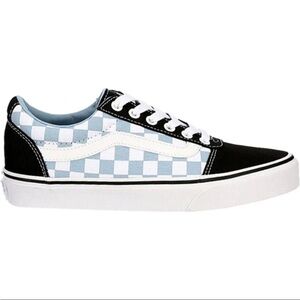 Vans Old Skool Blue Checkerboard Sneakers blue, white and black size M7 - W8.5